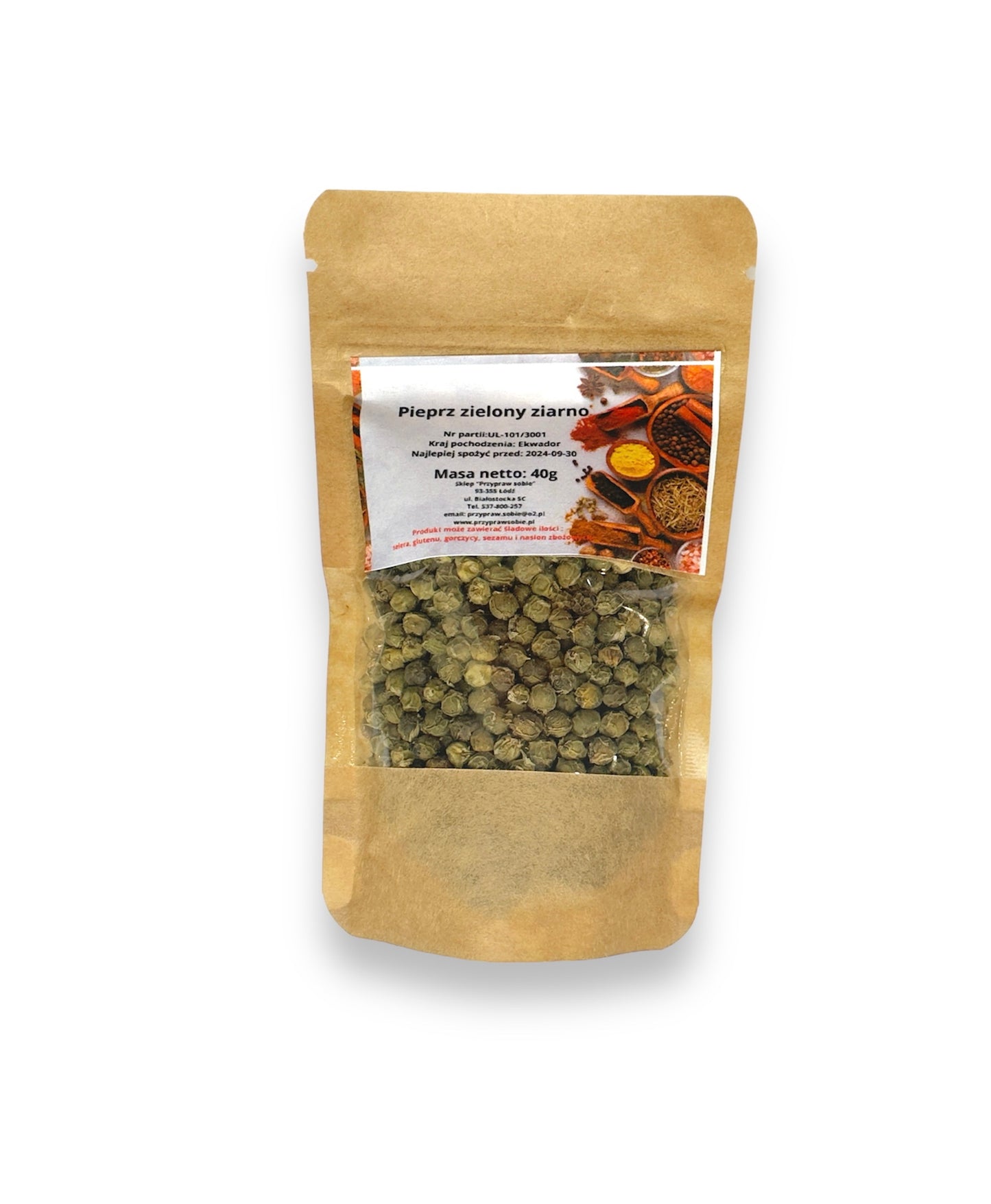 Pieprz Zielony ziarno - 40g