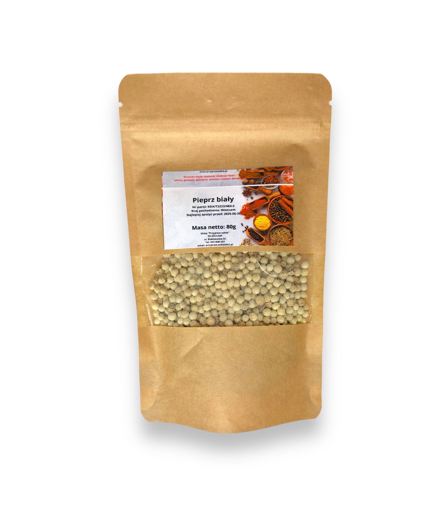 Pieprz Biały ziarno - 80g