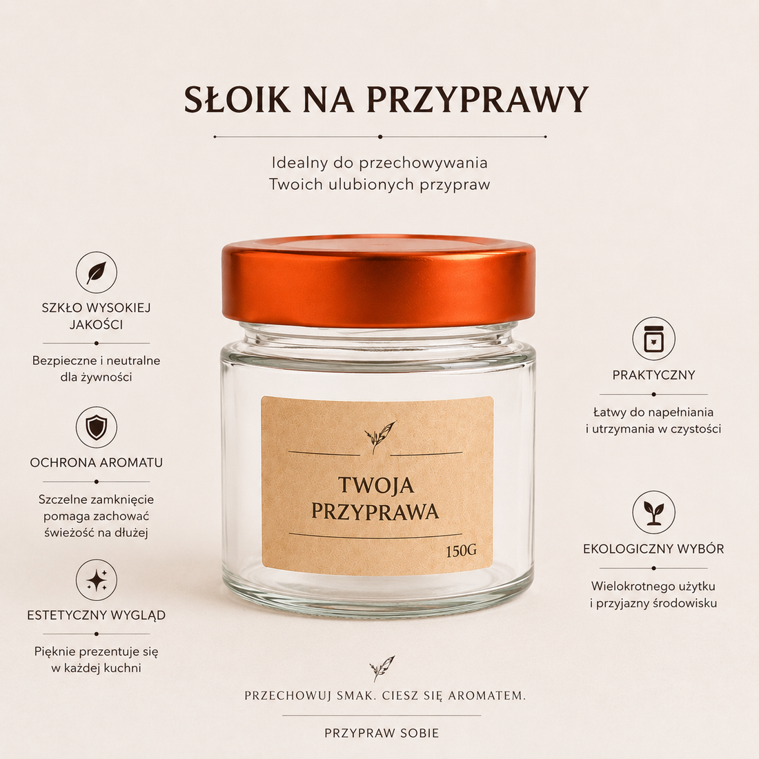 Jak przechowywać przyprawy? 5 powodów, dla których szklane słoiki na przyprawy to najlepszy wybór