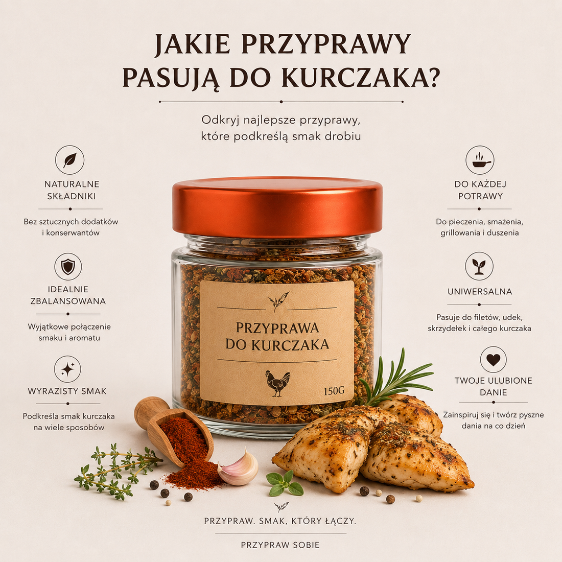 Jakie przyprawy pasują do kurczaka? Kompletny przewodnik po przyprawach do drobiu